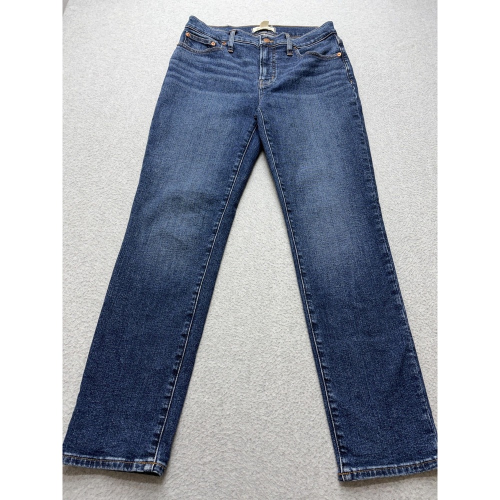 Madewell Mid Rise Perfect Vintage Jeans Womens 27 Blue Medium Wash Straight - Picture 2 of 14